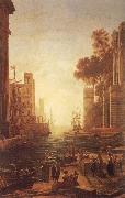 Claude Lorrain Embarkation of St Paula Romana at Ostia oil painting picture wholesale